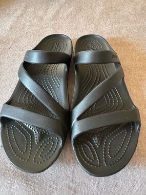 CROCS Black Slip-On Sandals